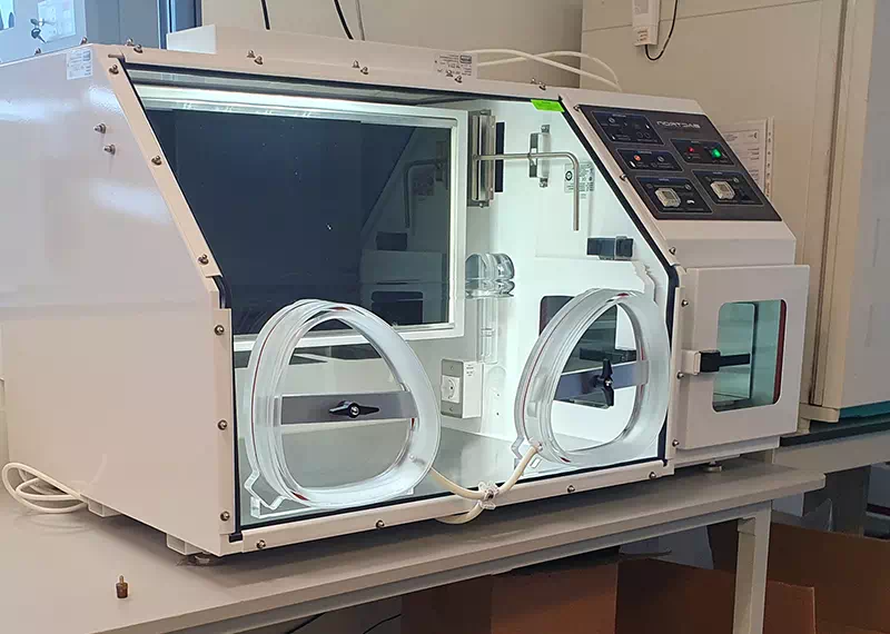 Cabina anaerobica per laboratorio chimico