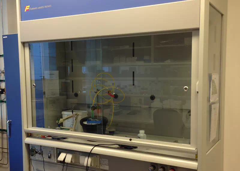 Cappa chimica a cui installare impianto di canalizzazione