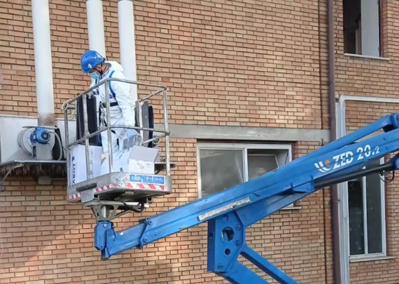 Lavori in alta quota per impianto di canalizzazione