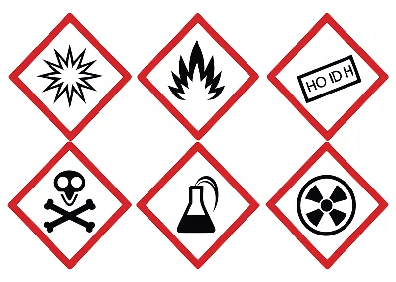 Simboli rifiuti pericolosi