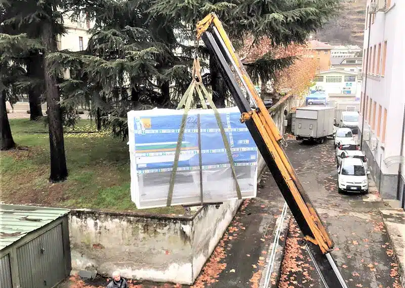 Trasporto e installazione macchinari in laboratorio